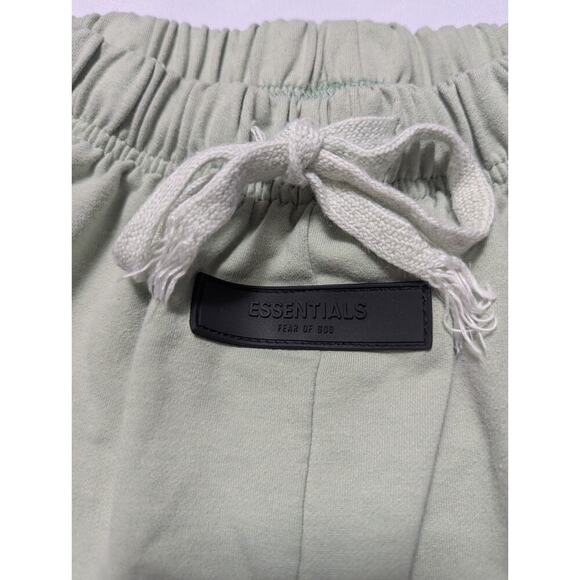 Fear of God Essentials Seafoam Sweat Shorts Soft Green Loose Women's Small S - Picture 4 of 6